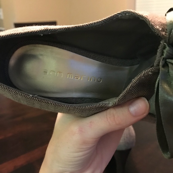 ❗️💐Ann Marino Satin Bow Heels! NWOT! - Picture 5 of 7